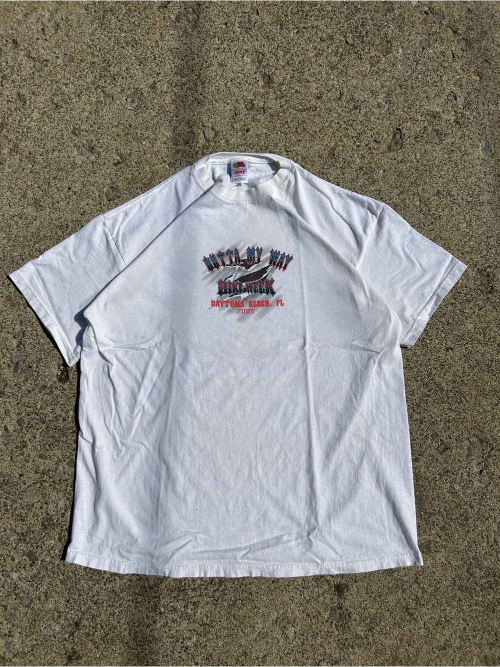 Vintage Fruit of the Loom White Daytona Beach Graphic Tee